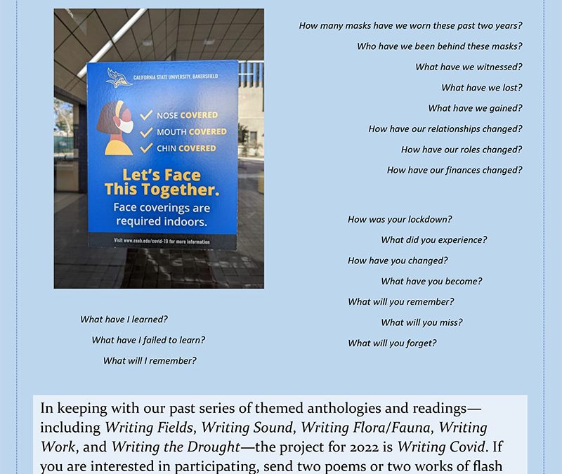 Writing Covid – Message from Matthew Woodman